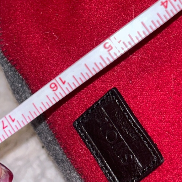 NWOT Toms red gray Cascade Raffia Woven Hobo bag 17x22 PURSE-SALE was $50 - Picture 4 of 8